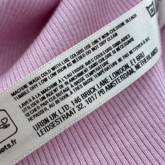 Anthropologie Daily Practice Pink Half Pipe Mini Dress - Picture 10 of 11